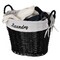 Wickerwise Handwoven Laundry Basket with Liner & Handles - Boho Decorative Storage Hamper for Clothes Blankets Pillows and Towels - Ideal for Laundry Room Bathroom Bedroom and Living Room